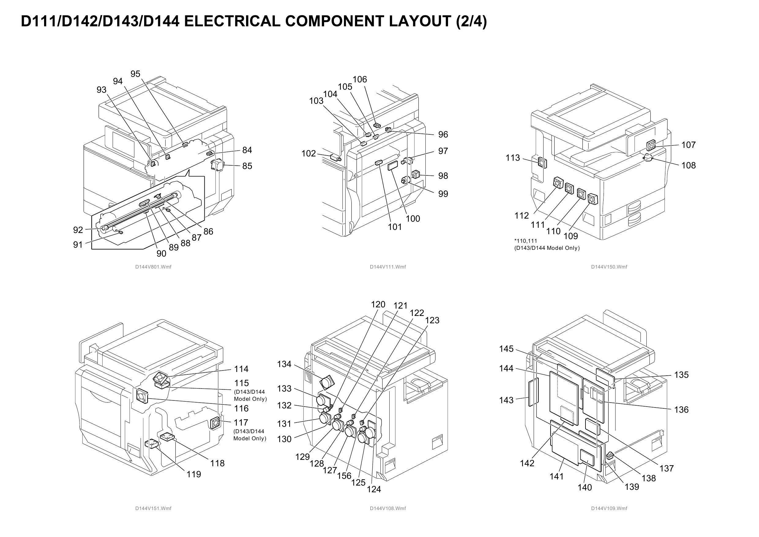 RICOH Aficio MP-C3002 C3502 D111 D142 D143 D144 Circuit Diagram-4